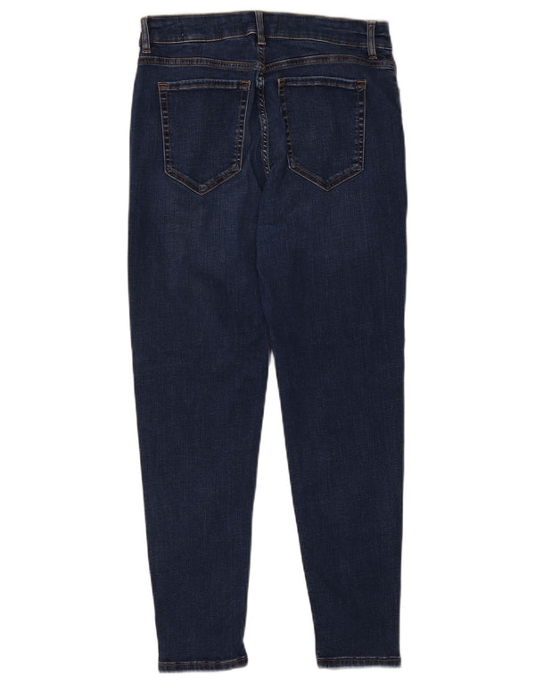 Jeans skinny feminino de cintura alta Marks & Spencer Reino Unido 14 médio W30 L26 azul