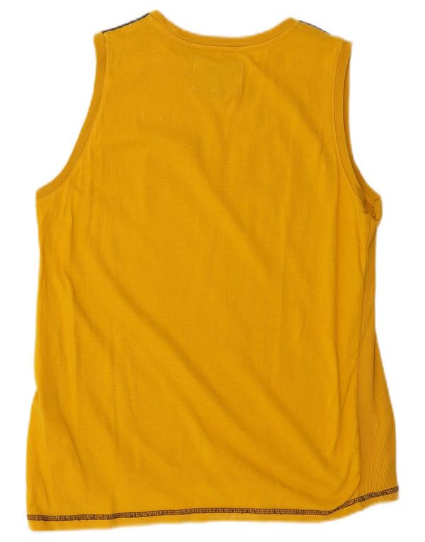Colete gráfico Champion Boys Top 13-14 anos XL amarelo algodão
