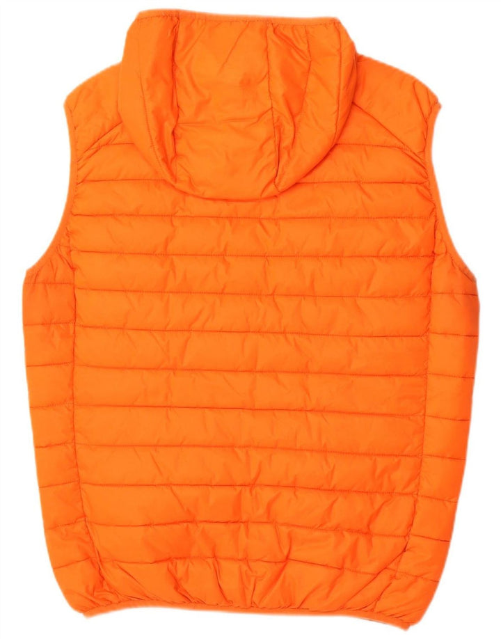 Jaqueta masculina acolchoada com capuz INVICTA UK 42 XL laranja poliamida