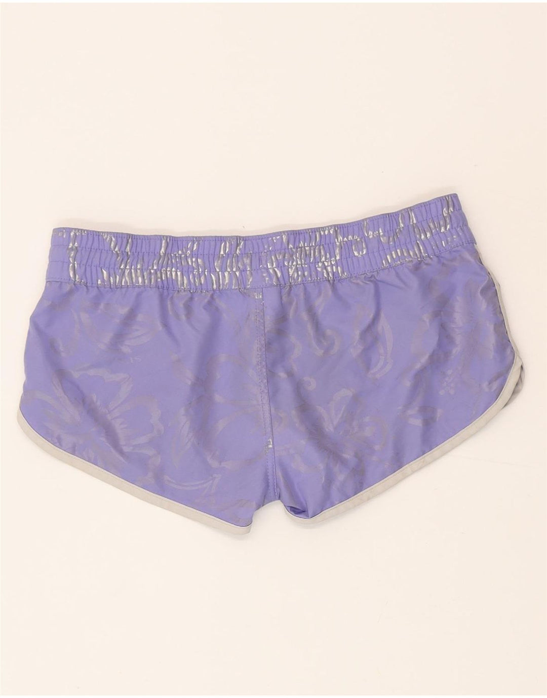 Shorts de natação feminino Sundek IT 40 poliéster floral roxo pequeno