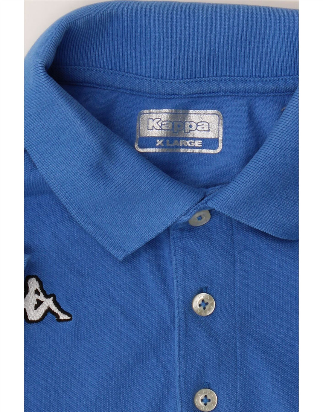 KAPPA Mens Polo Shirt XL Blue Cotton Vintage Kappa and Second-Hand Kappa from Messina Hembry 