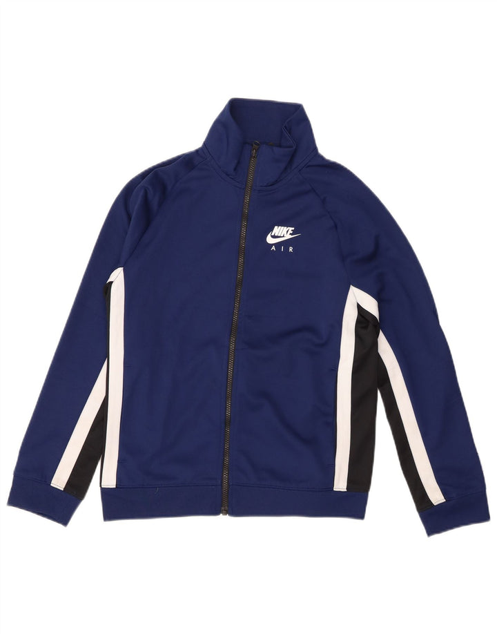 Jaqueta Nike Boys Tracksuit Top 12-13 anos grande azul marinho colorblock