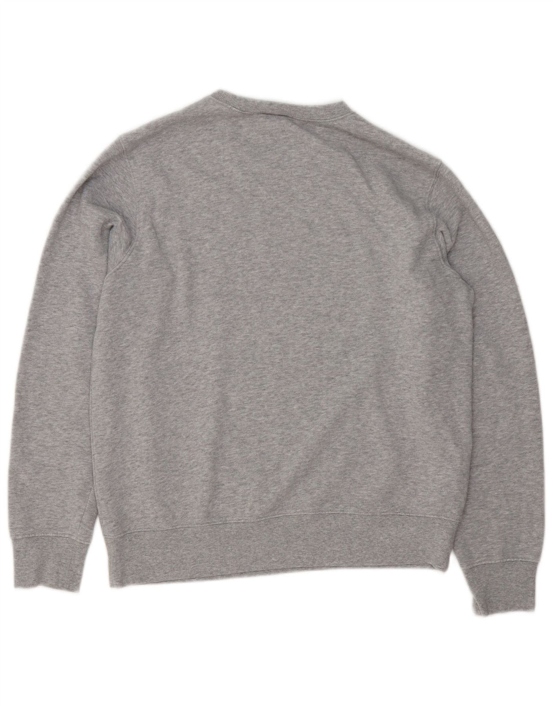 Moletom masculino New Balance, moletom cinza médio manchado de algodão