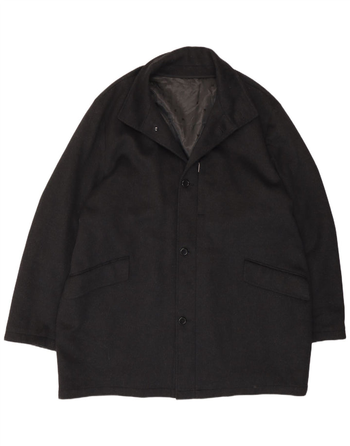 Sobretudo masculino Pierre Cardin IT 50 grande lã preta