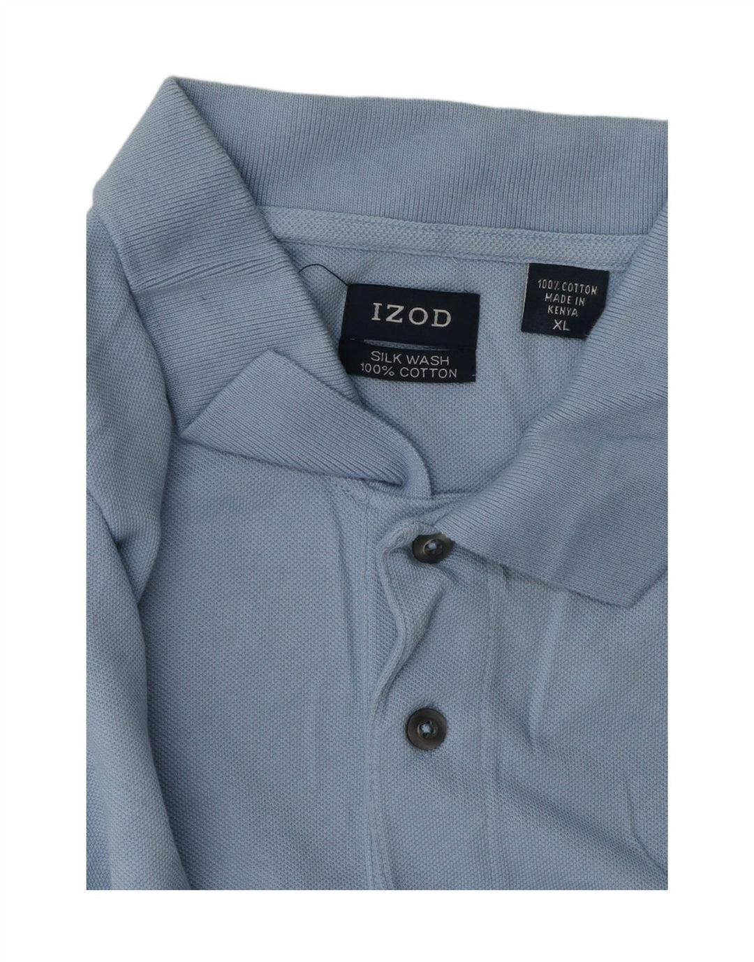 Camisa polo masculina IZOD XL algodão azul