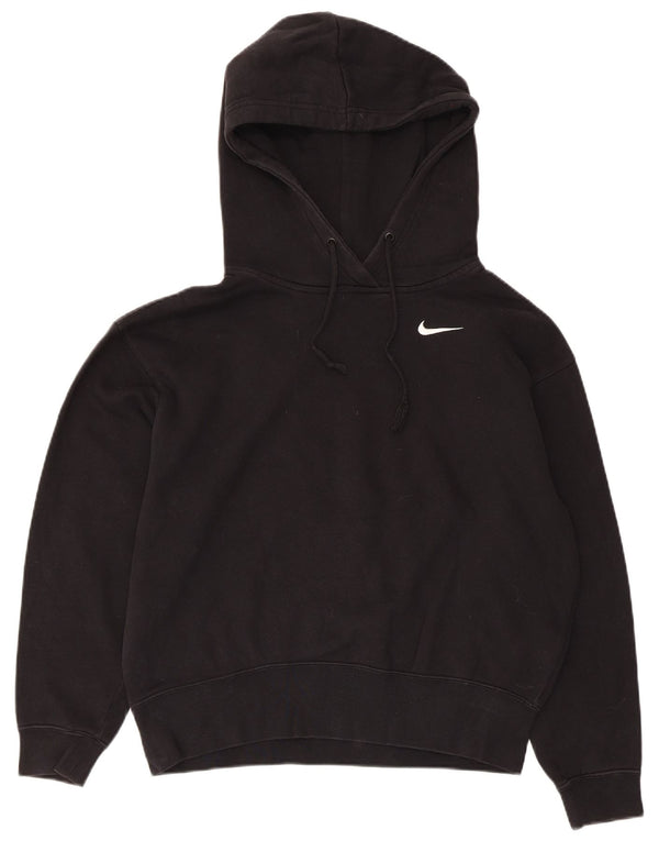 Jumper com capuz Nike feminino oversized UK 6 XS algodão preto