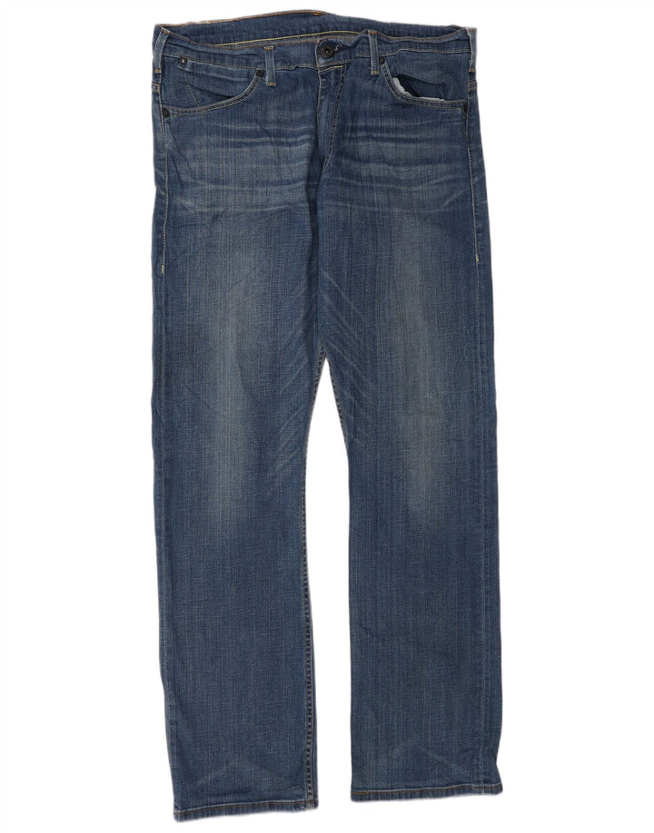 Calça jeans reta masculina Levi's W36 L34 azul algodão