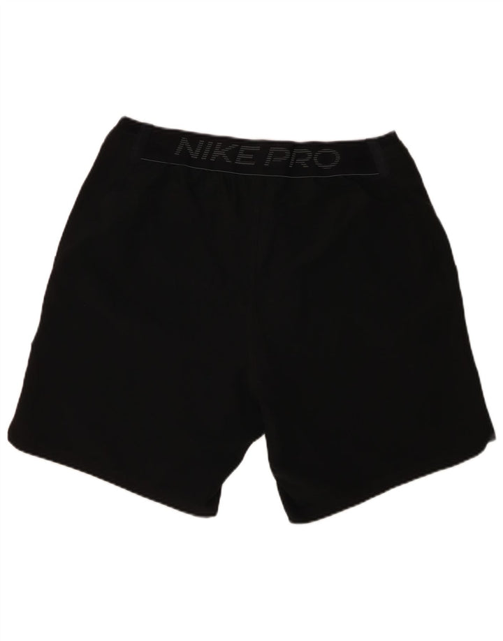 Shorts esportivos masculinos Nike Dri Fit Graphic Slim Fit grande poliéster preto