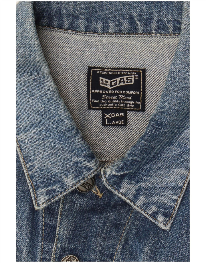 Jaqueta jeans feminina Gas UK 18 XL azul
