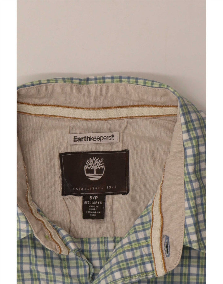 Camisa masculina Timberland Earthkeepers de manga curta pequena multicolorida guingão