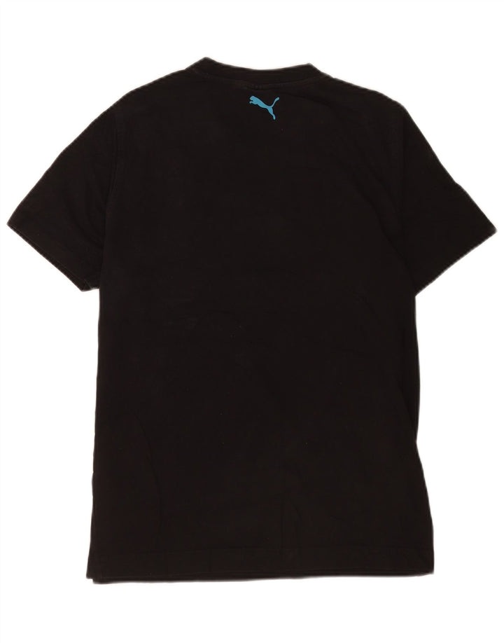 Puma Camiseta Masculina Top Médio Listrado Preto