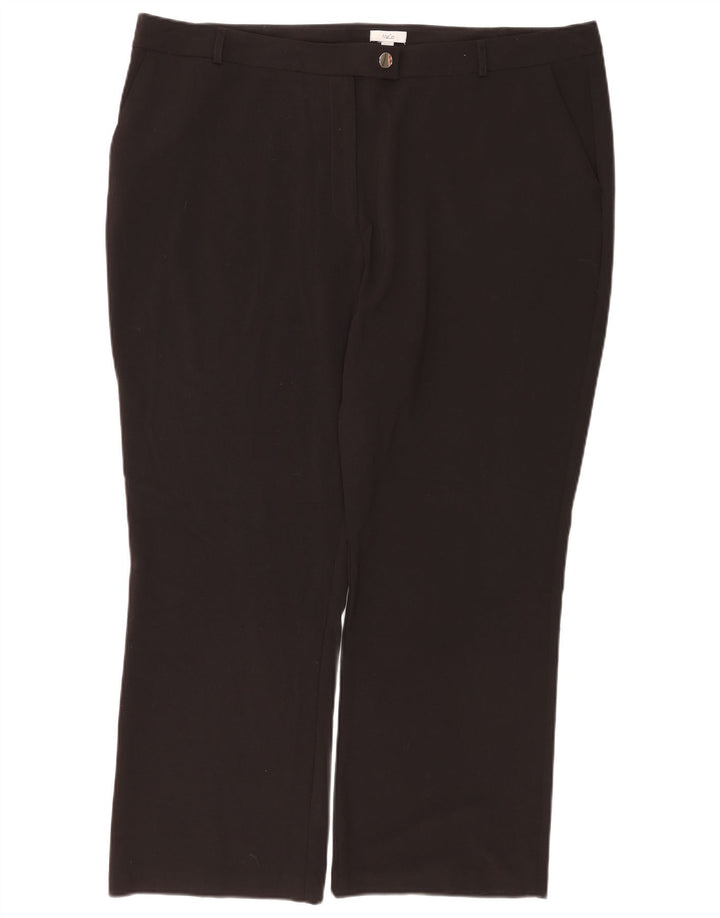 Max&Co. Calça feminina Bootcut Suit UK 22 3XL W42 L29 Poliéster Preto