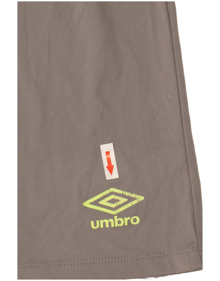 Umbro Shorts Esportivos Feminino UK 8 Pequeno Poliéster Cinza