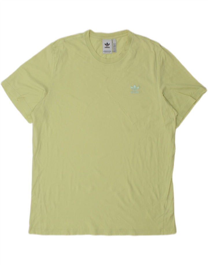 ADIDAS Mens T-Shirt Top XL Green Cotton Vintage Adidas and Second-Hand Adidas from Messina Hembry 
