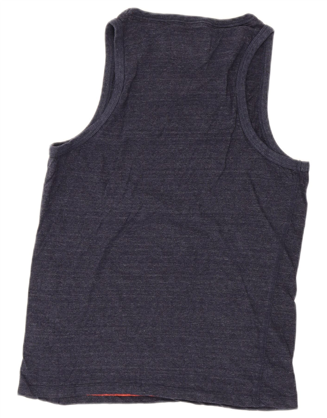 Top colete feminino SUPERDRY UK 14 grande algodão azul marinho