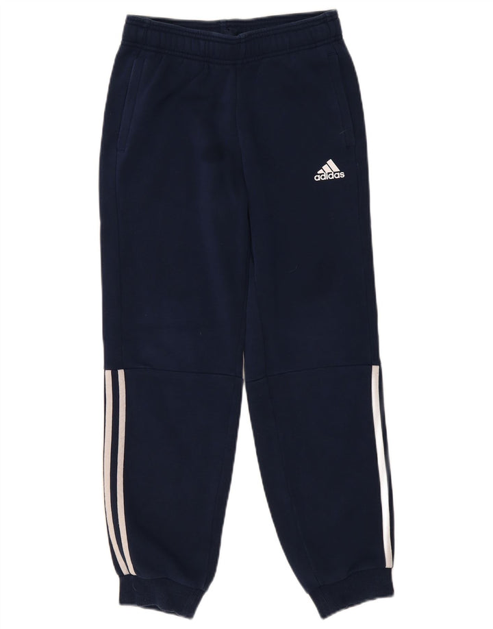 ADIDAS Meninos Calças de Treino Joggers 11-12 Anos Azul Marinho Algodão