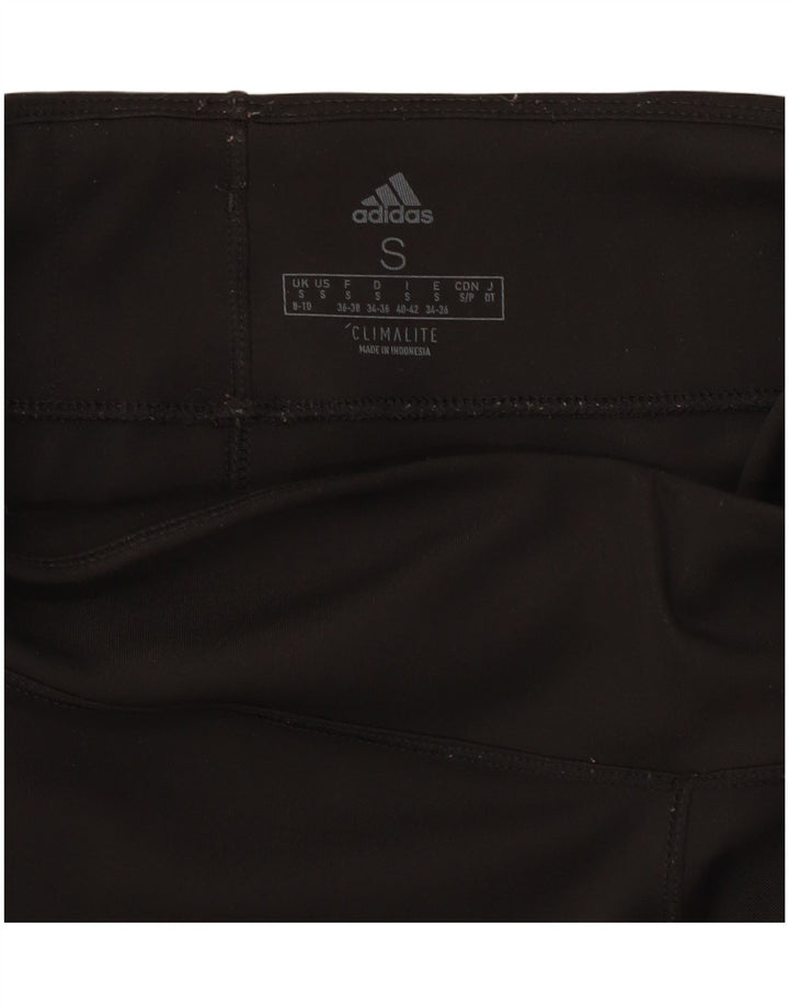 Adidas Womens Climalite Leggings UK 8/10 Pequeno Poliéster Preto
