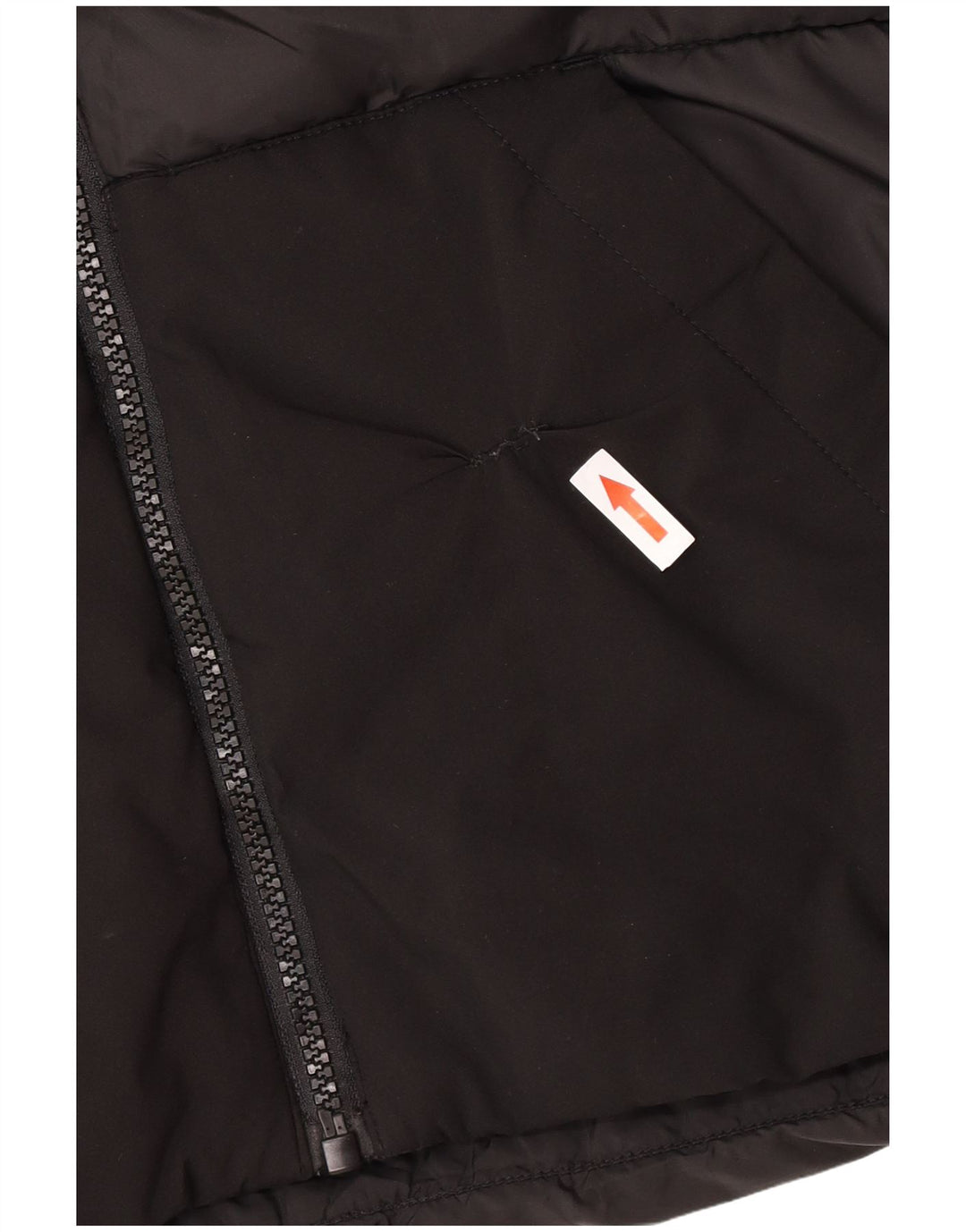 Zara Colete acolchoado masculino UK 36 pequeno poliéster preto