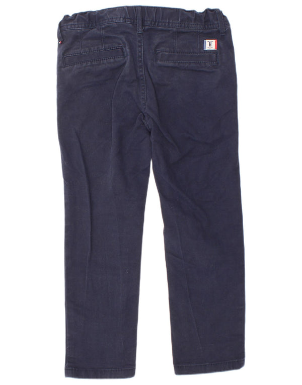 Tommy Hilfiger Meninos Calças Chino Retas 5-6 Anos W22 L18 Azul Marinho