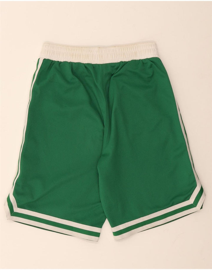 Adidas Mens Boston Celtics Sport Shorts Pequeno Verde Colorblock Poliéster