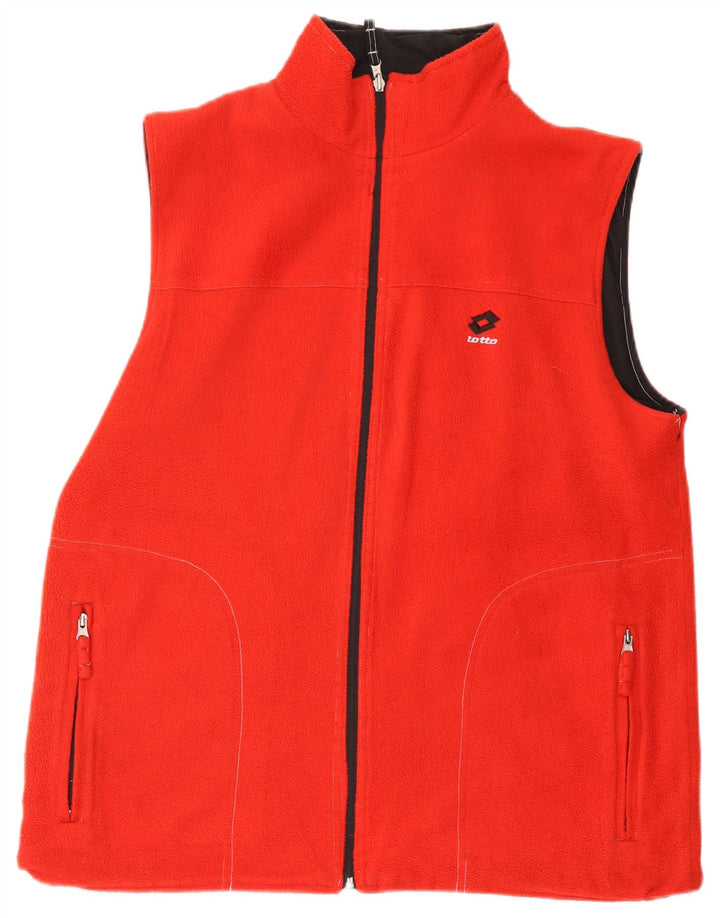 LOTTO Mens Reversível Gilet UK 40 Grande Poliéster Preto