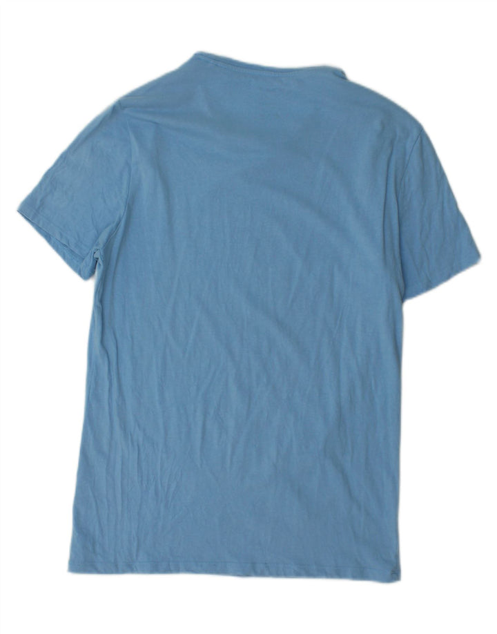 Camiseta gráfica masculina Guess azul médio