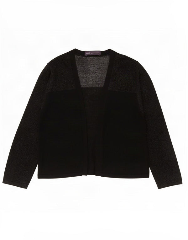 Suéter bolero aberto feminino Marks & Spencer manga 3/4 Reino Unido 8 pequeno preto