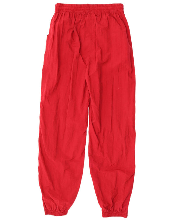 Calça de treino feminina Crane com ajuste solto, joggers UK 14, grande, poliamida vermelha