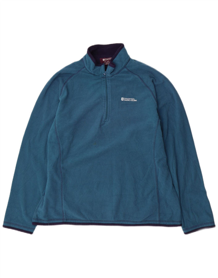 MOUNTAIN WAREHOUSE Suéter feminino de lã com zíper e gola UK 20 2XL azul poliéster