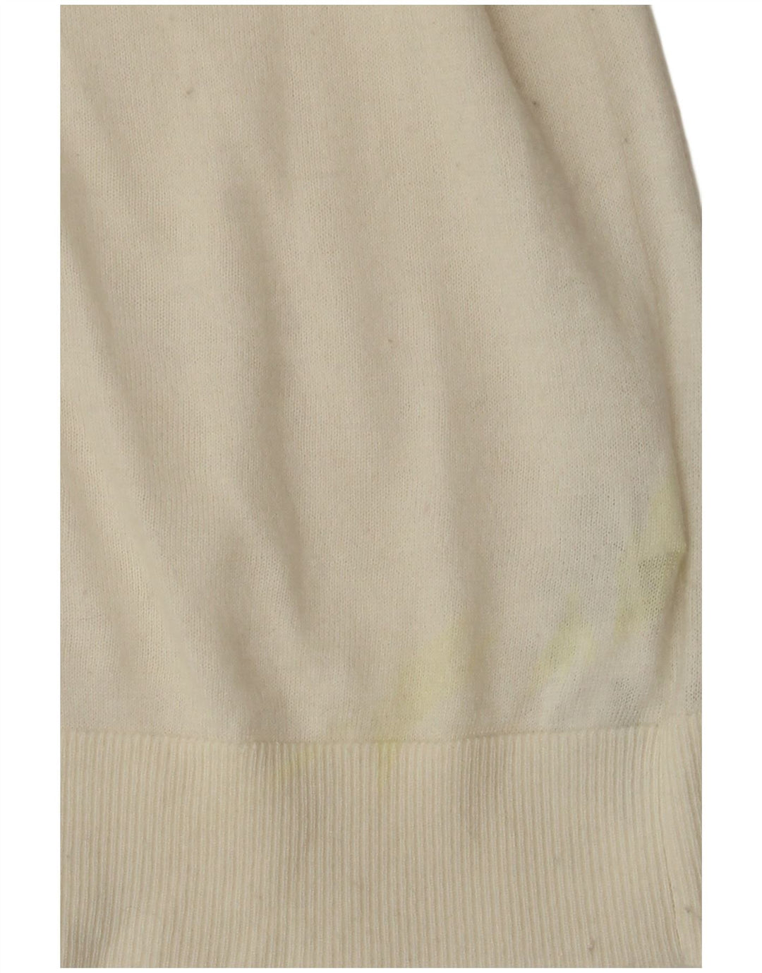 Suéter feminino MASSIMO DUTTI com gola redonda Reino Unido 12 médio branco