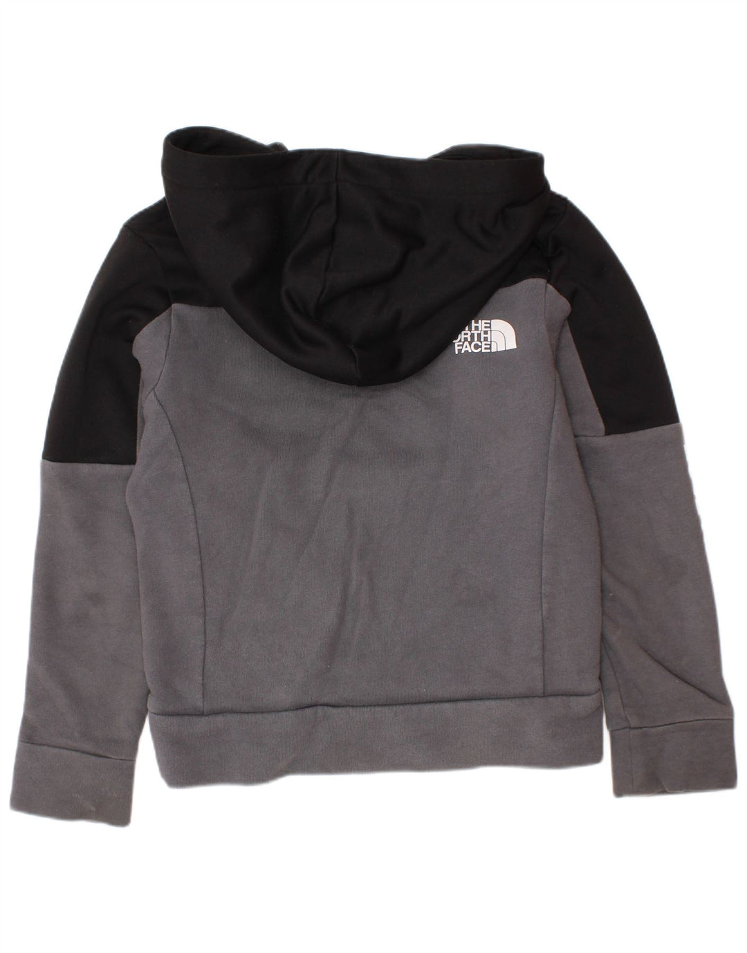 Jumper com capuz gráfico THE NORTH FACE Boys 5-6 anos XS cinza bloco de cores