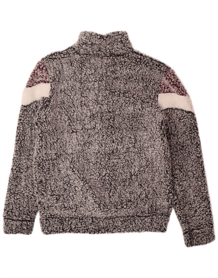 Jaqueta de lã feminina Lotto UK 18 XL cinza colorblock poliéster