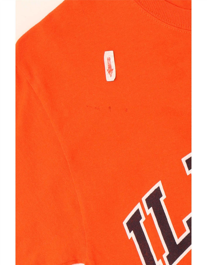 Camiseta masculina Champion Illinois Graphic pequena laranja