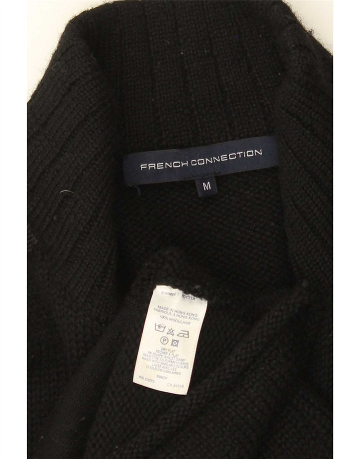 Suéter Cardigan Masculino French Connection Lã Média Preta