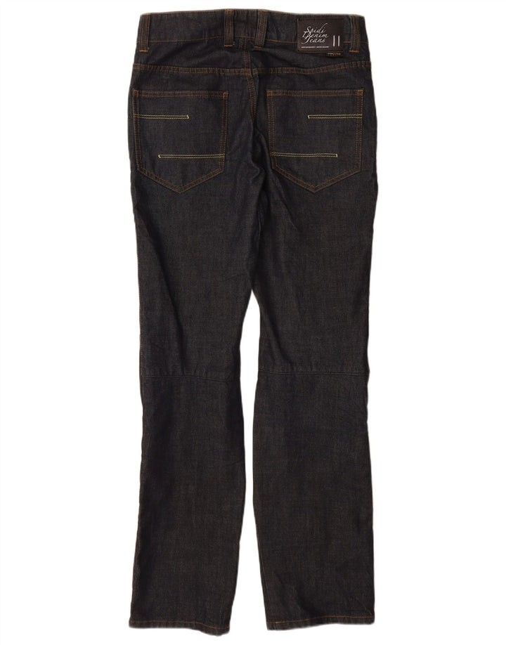 Calça jeans reta masculina Spidi W31 L33 algodão azul marinho