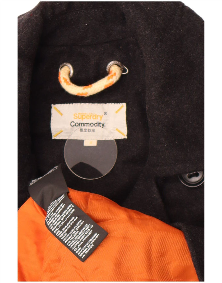Casaco masculino Superdry Commodity Pea UK 36 pequeno lã preta