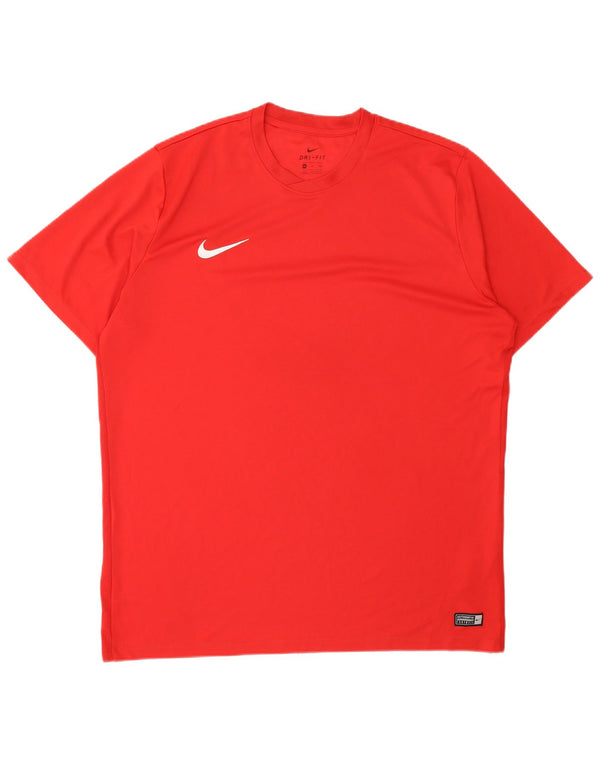 Camiseta masculina NIKE Dri Fit Top 2XL poliéster vermelho