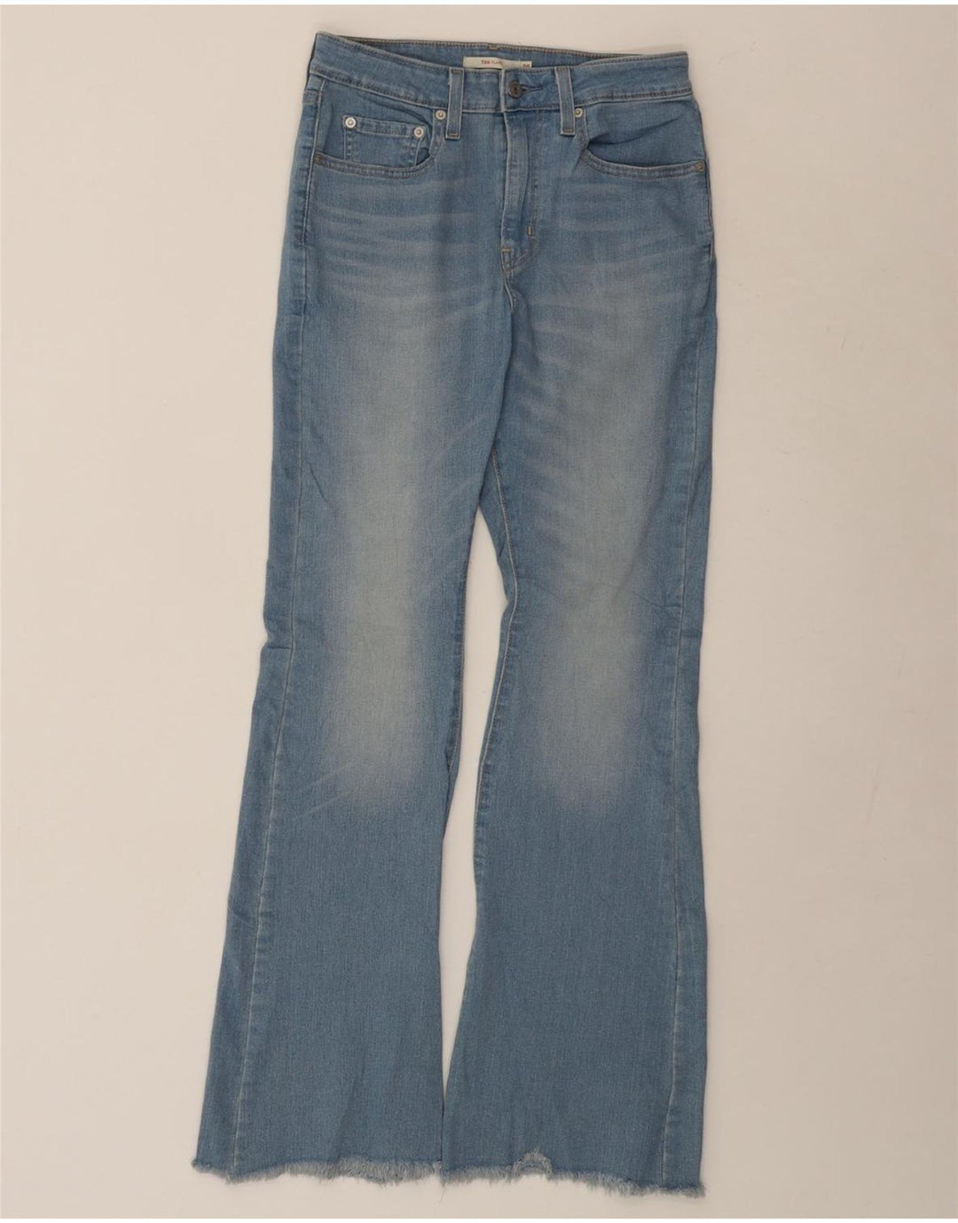LEVI'S Feminino 724 Flared Jeans W28 L32 Azul Algodão