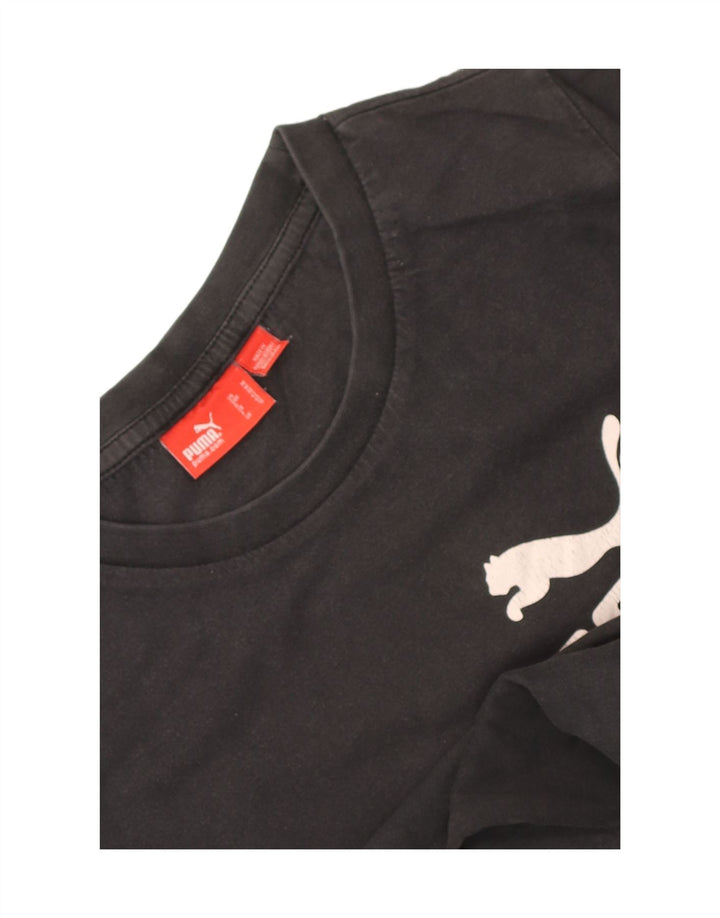 Camiseta Puma Meninos Graphic 11-12 Anos Preto