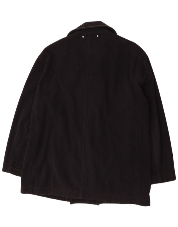Casaco masculino Trussardi Pea IT 54 2XL lã preta
