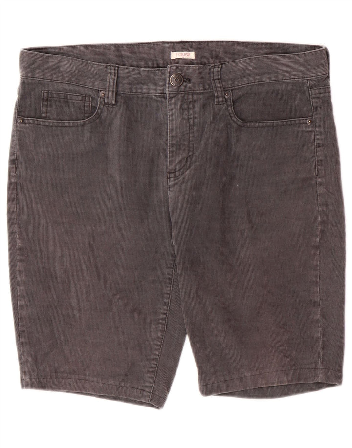 Shorts masculinos de veludo cotelê J. Crew W30 algodão cinza médio