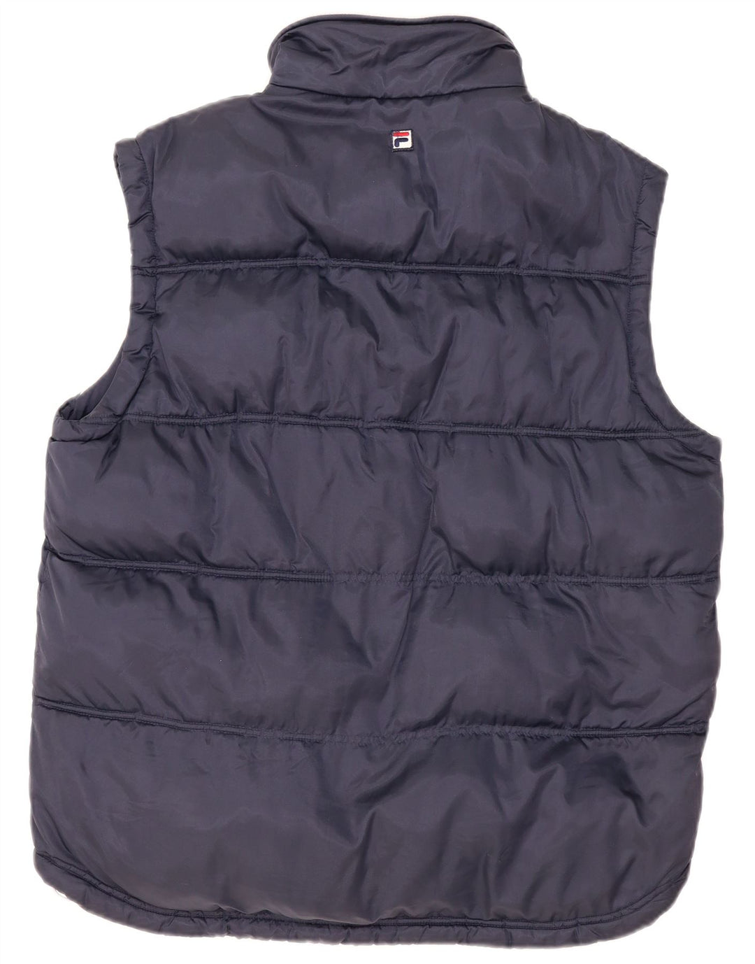 Fila Colete Masculino Acolchoado UK 38 Médio Azul Marinho Colourblock Poliamida