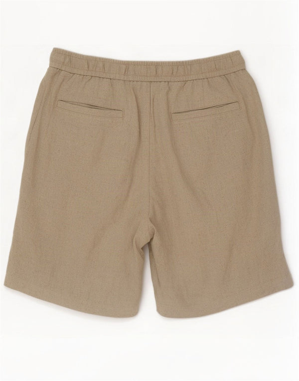 Zara Mens Casual Shorts Médio W31 Bege