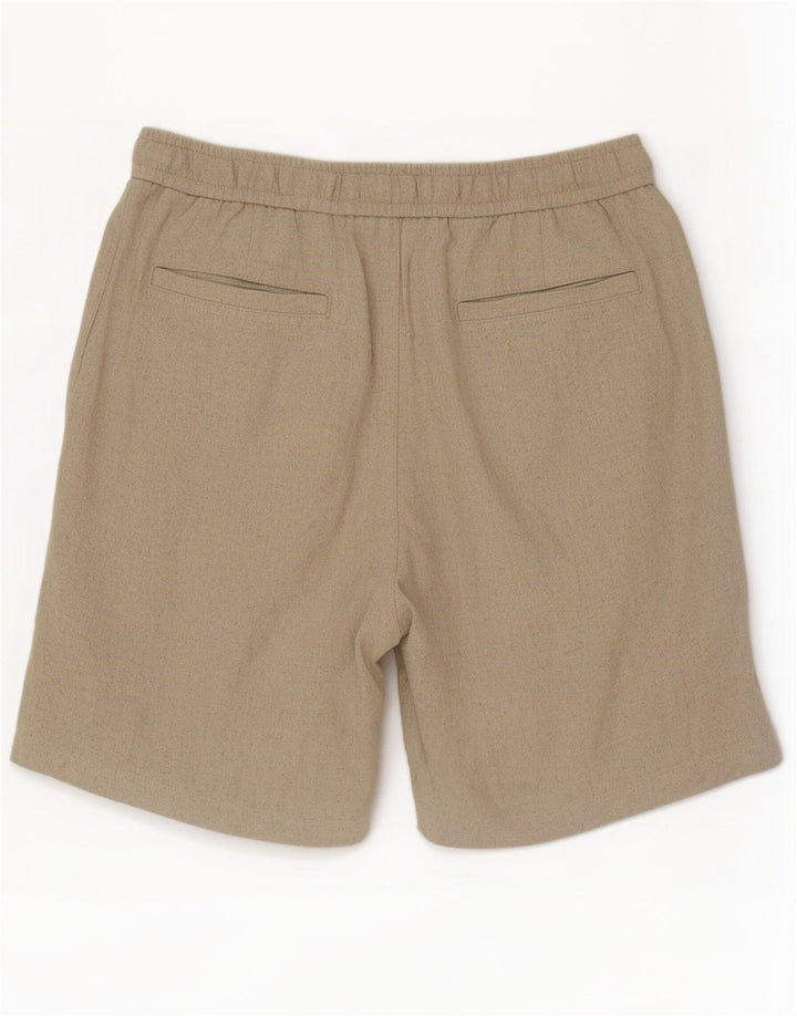 Zara Mens Casual Shorts Médio W31 Bege