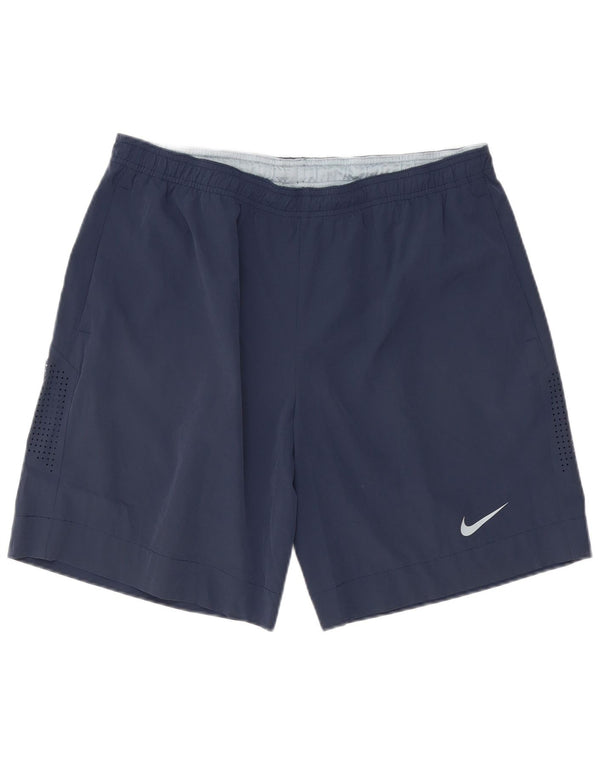 Shorts esportivos masculinos Nike XL azul marinho poliéster