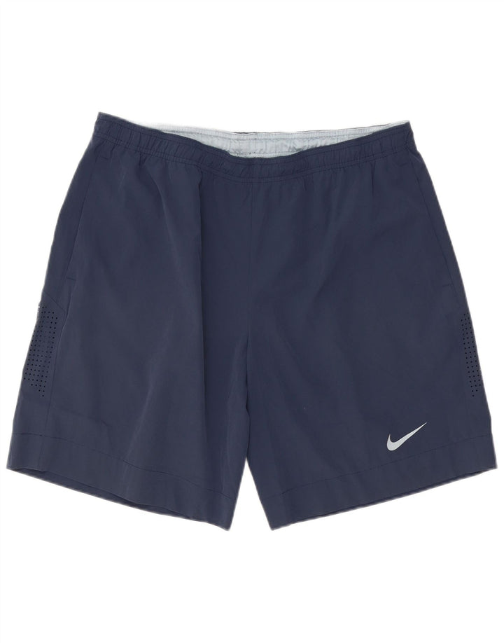 Shorts esportivos masculinos Nike XL azul marinho poliéster