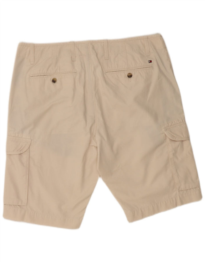 Shorts cargo masculino TOMMY HILFIGER W36 grande algodão bege
