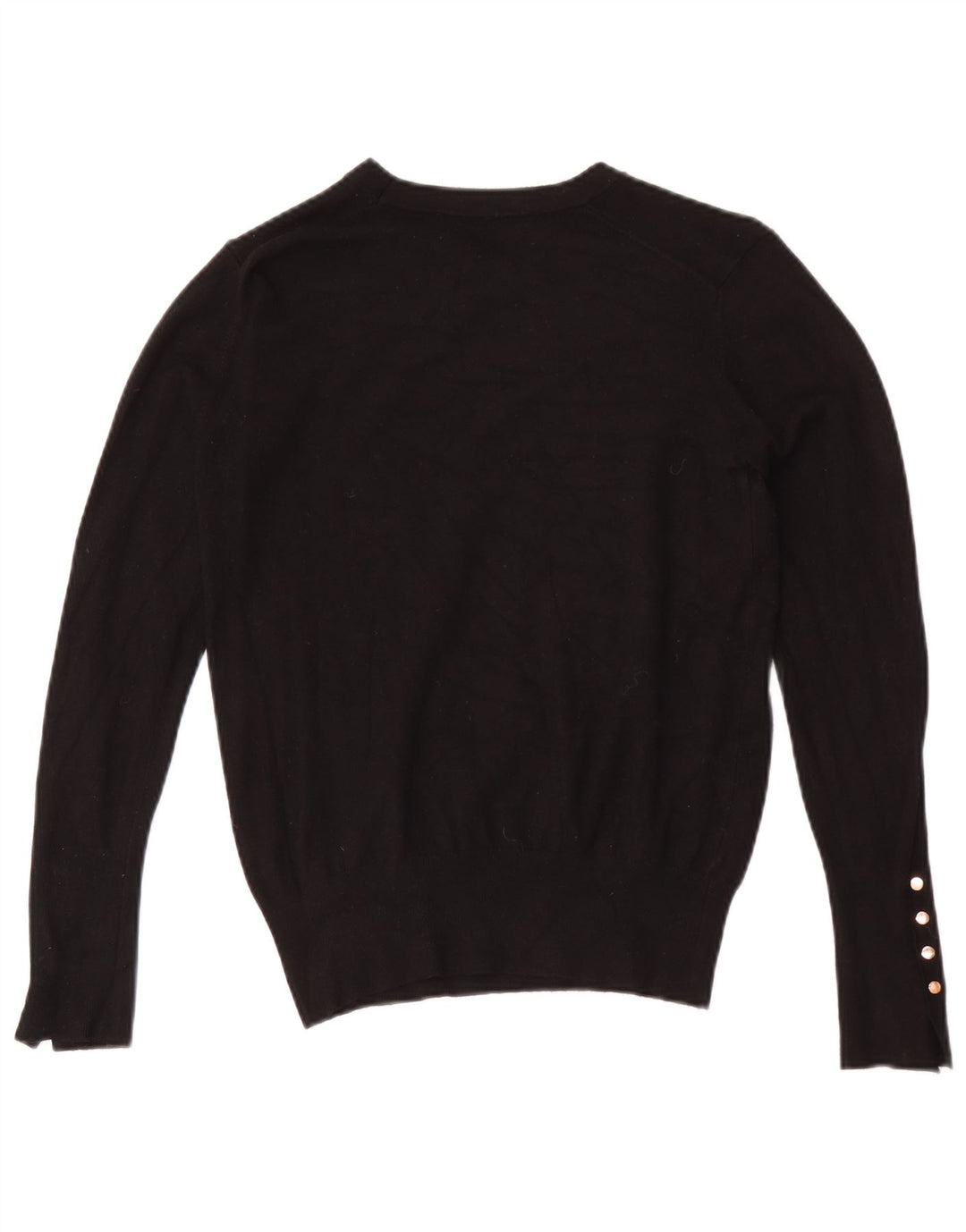 Suéter Zara feminino com gola canoa UK 12 médio preto