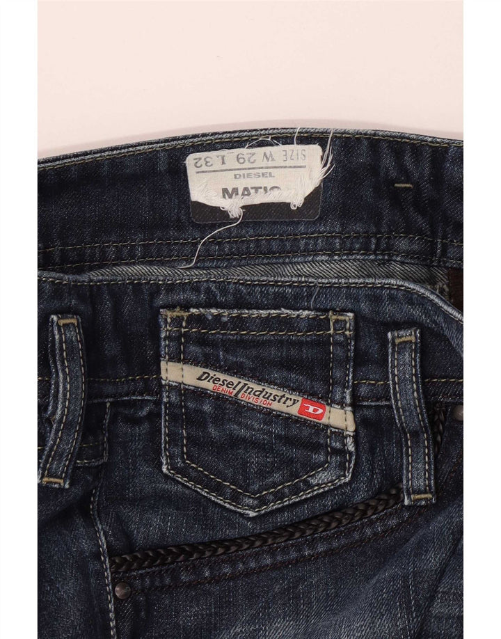 Diesel Feminino Matic Slim Jeans W29 L32 Azul Marinho Algodão