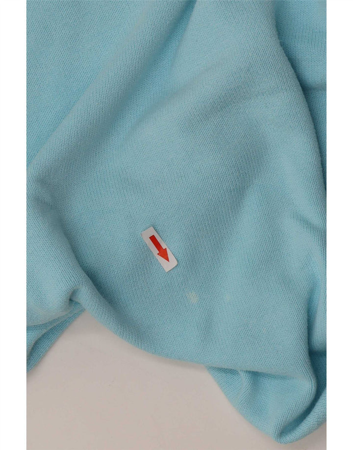 Suéter masculino Marks & Spencer Blue Harbor com decote em V pequeno turquesa